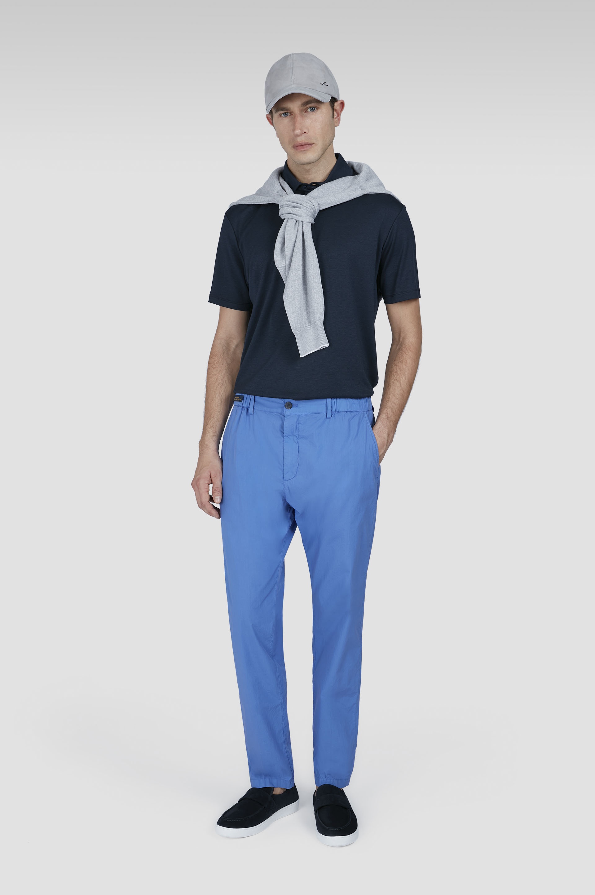 CHINO PANTS IN ULTRALIGHT POPLIN COTTON - 2