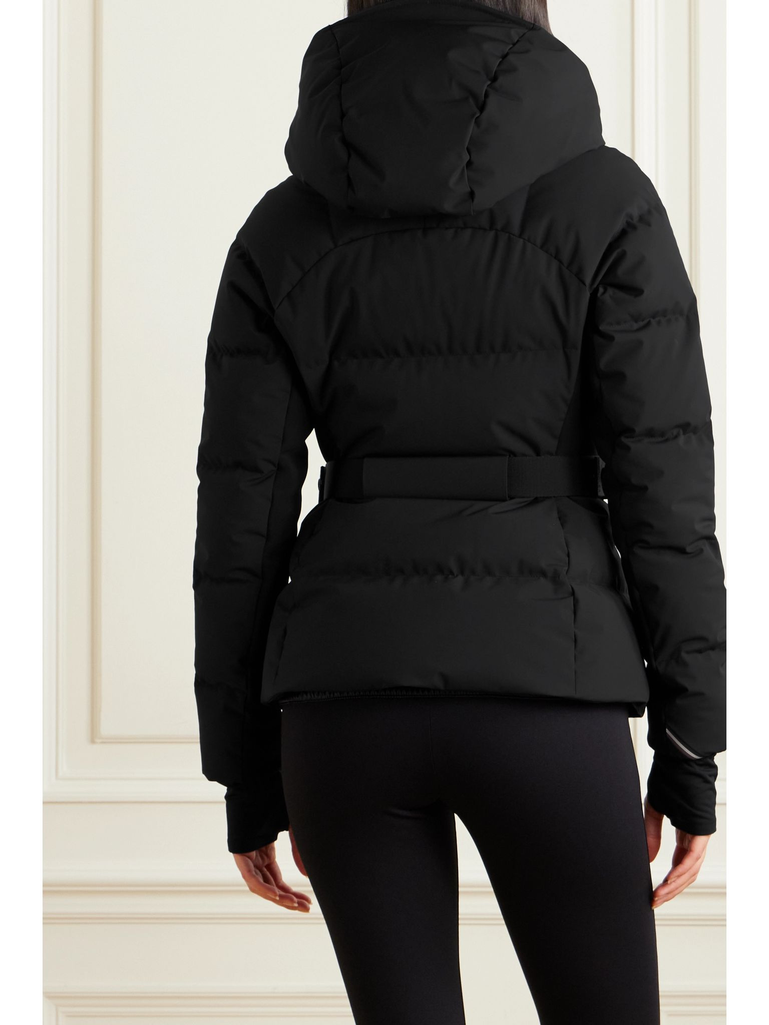 Guyane hooded down ski jacket Black - 4