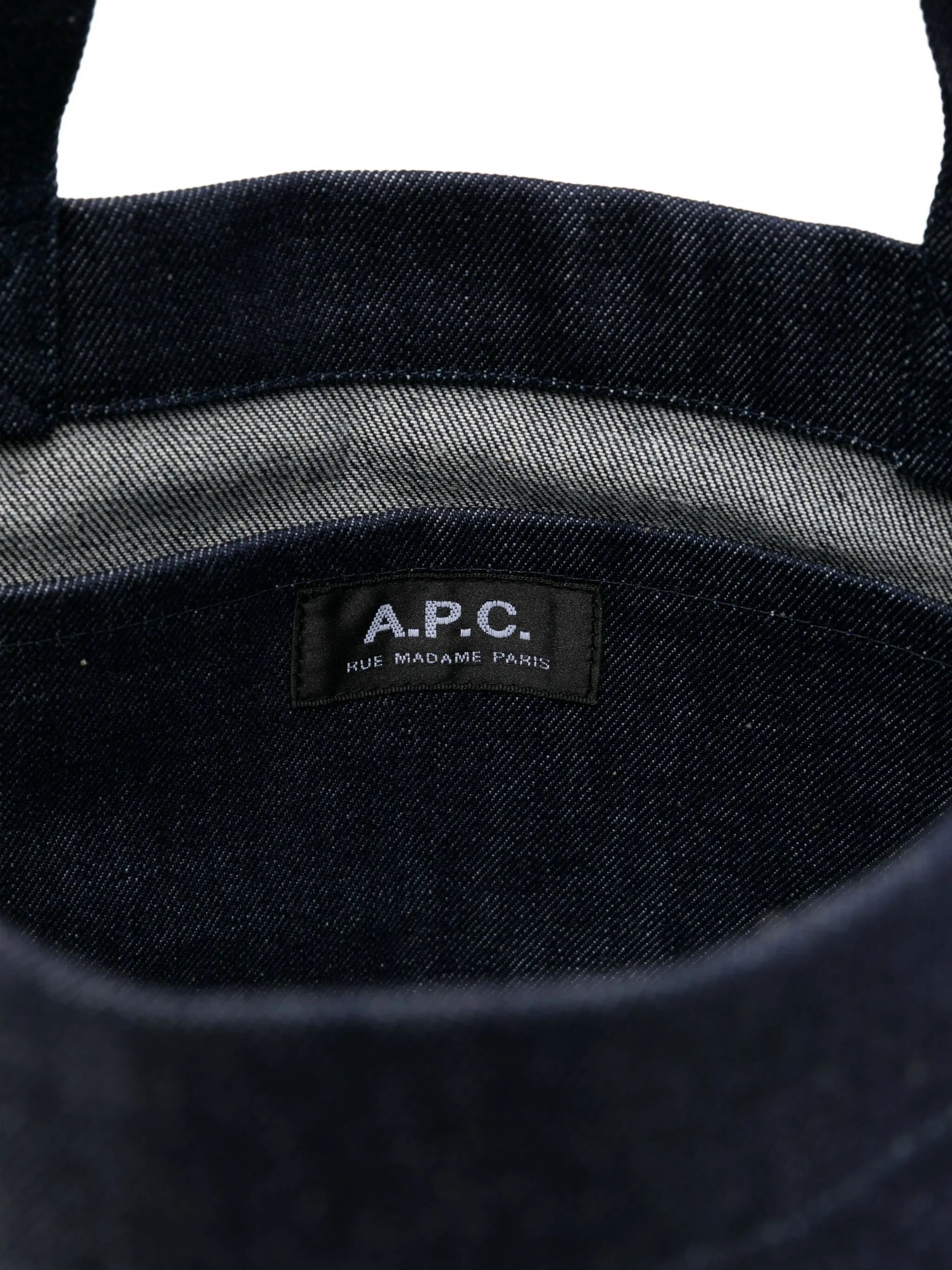 A.p.c. Medium Logo-embroidered Denim Tote Bag - 3