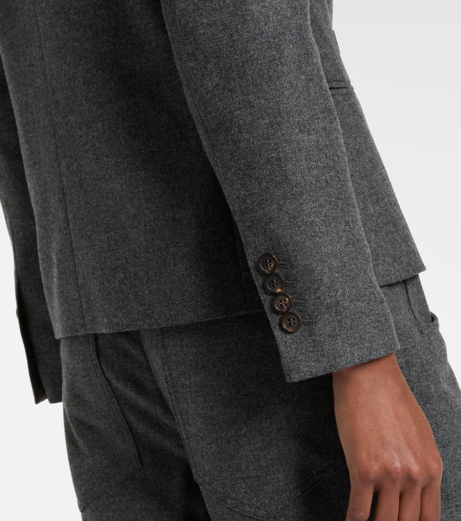 Wool and cashmere blazer - 5