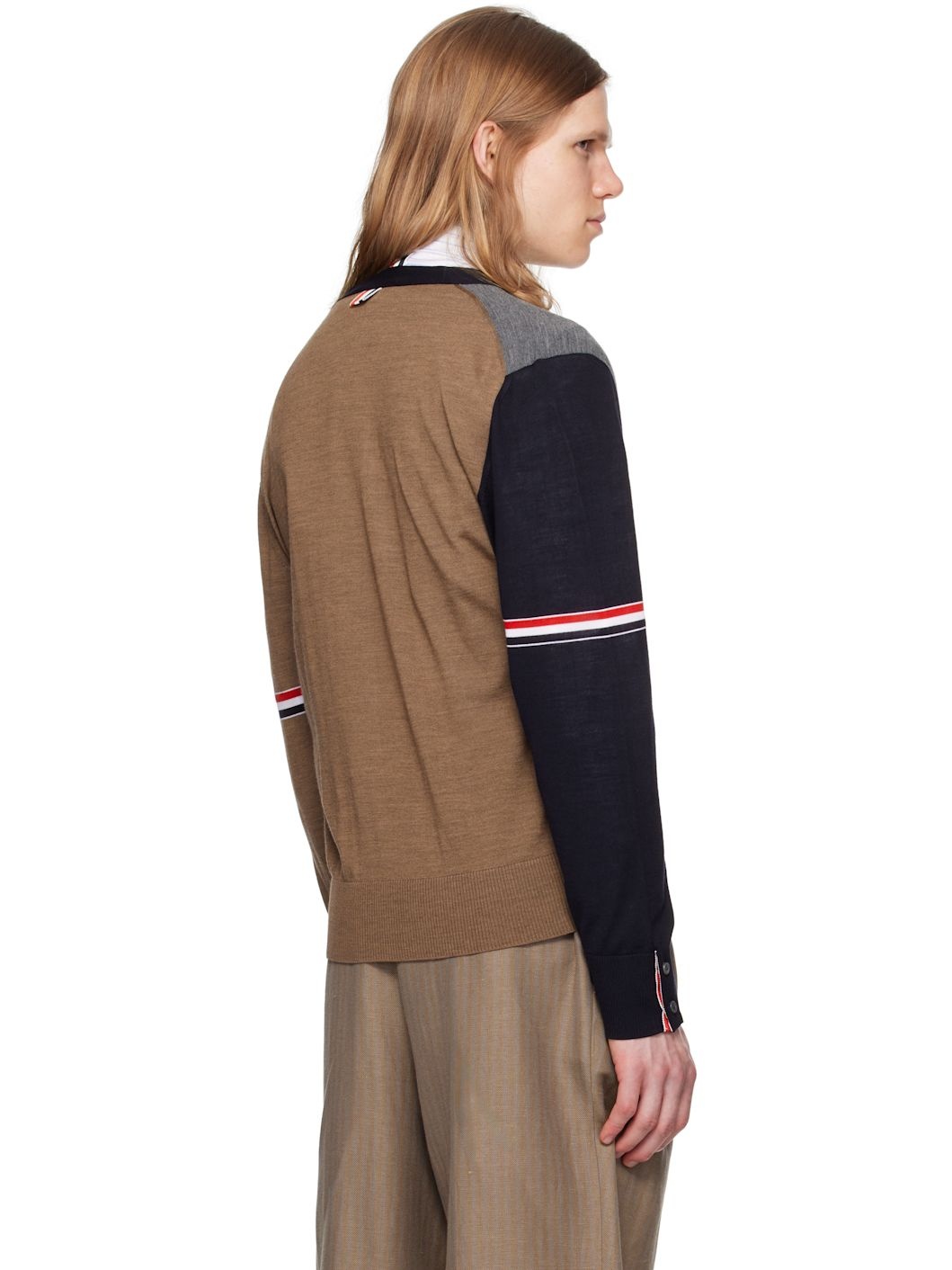 Multicolor Fun Mix Jersey Relaxed V Neck Cardigan - 3