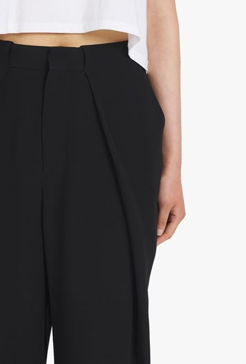 Black crêpe eco-designed pants 8
