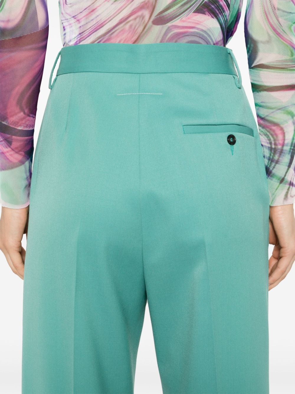 single-stitch tapered trousers - 5