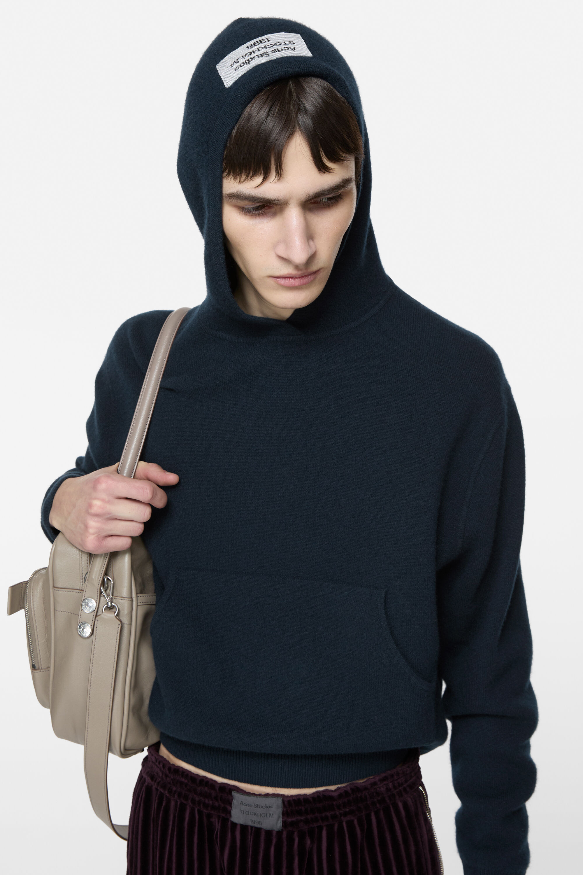 Cashmere hooded sweater - Ink blue - 4
