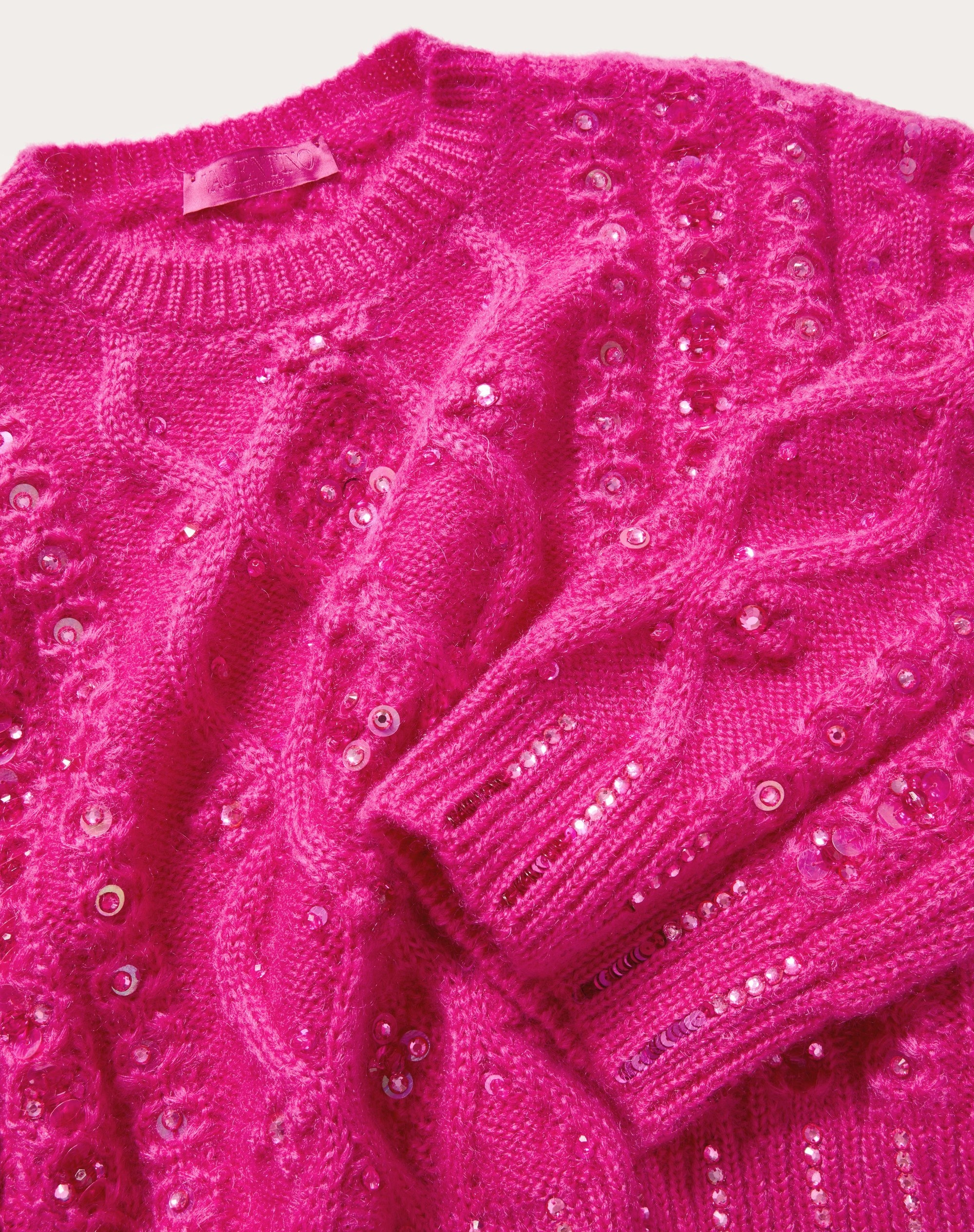EMBROIDERED MOHAIR WOOL JUMPER - 3