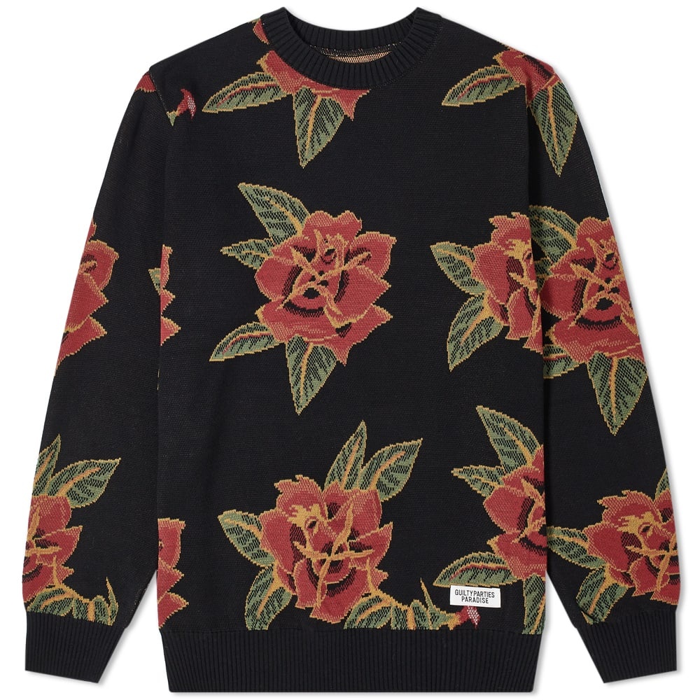 Wacko Maria Flower Jacquard Sweat - 1