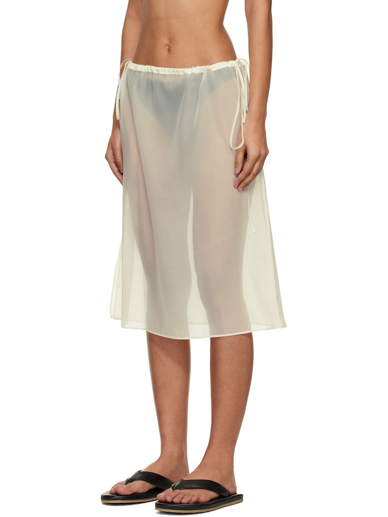 Dunst Off-White See-Through Layering Midi Skirt outlook