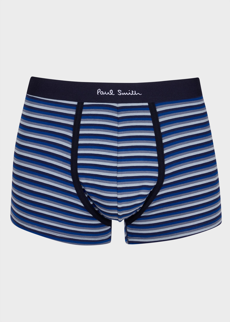 Paul Smith Multicolour Stripe Mix Cotton 5-Pack Striped Trunks outlook