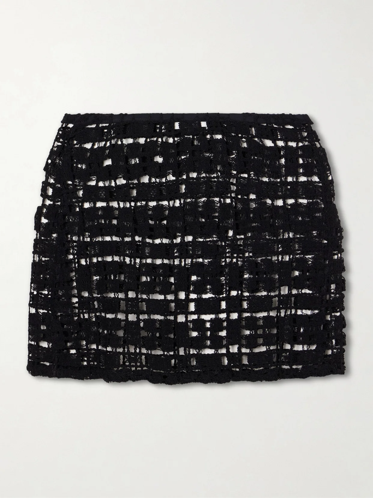 Sun Crocheted Cotton Mini Skirt - 1