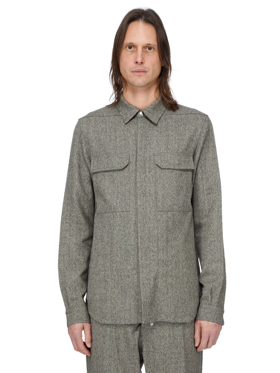 Mélange Wool Overshirt - 1
