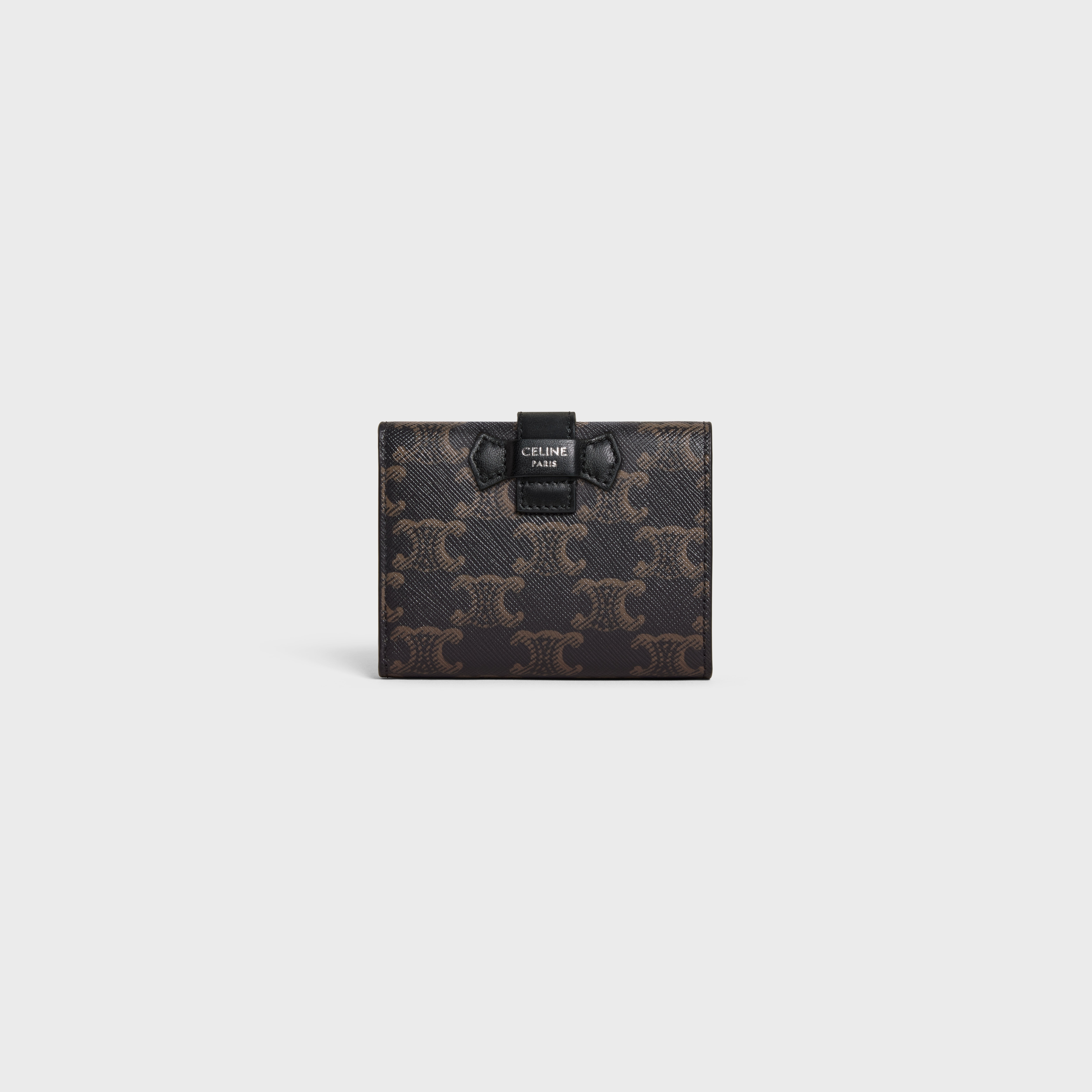 Fine Strap Wallet in Triomphe Canvas and Lambskin - 3