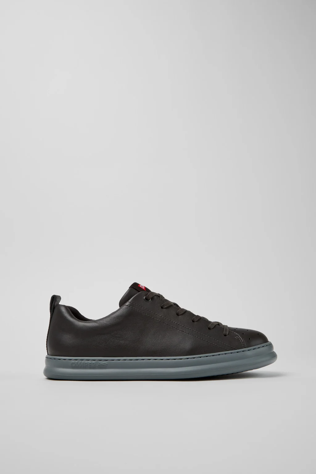 Runner Gray Leather Sneakers for Men. - 1
