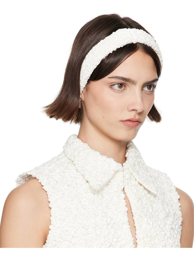 SUPER YAYA SSENSE Exclusive Bridal Capsule Bandeau Criss Cross Headband outlook