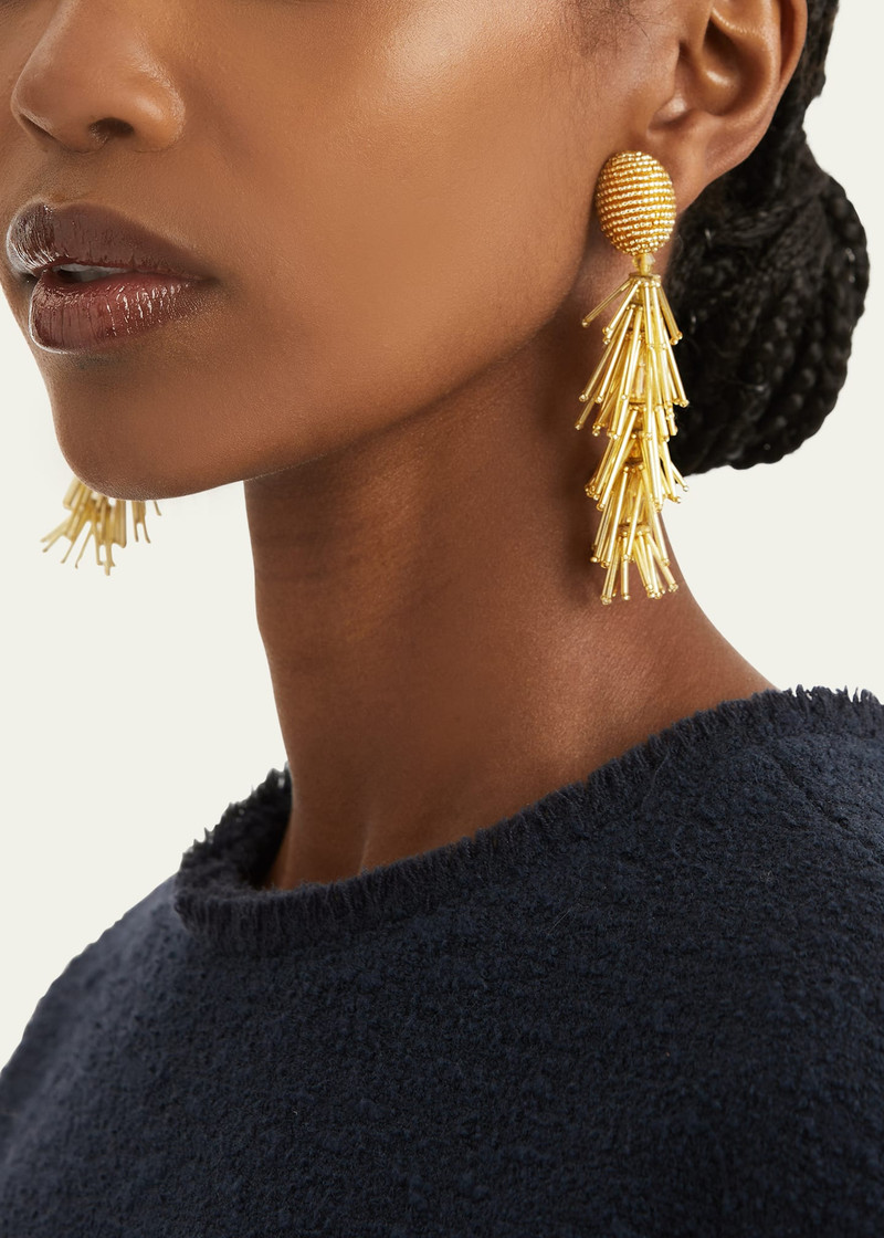 Oscar de la Renta Fringe Tassel Earrings outlook