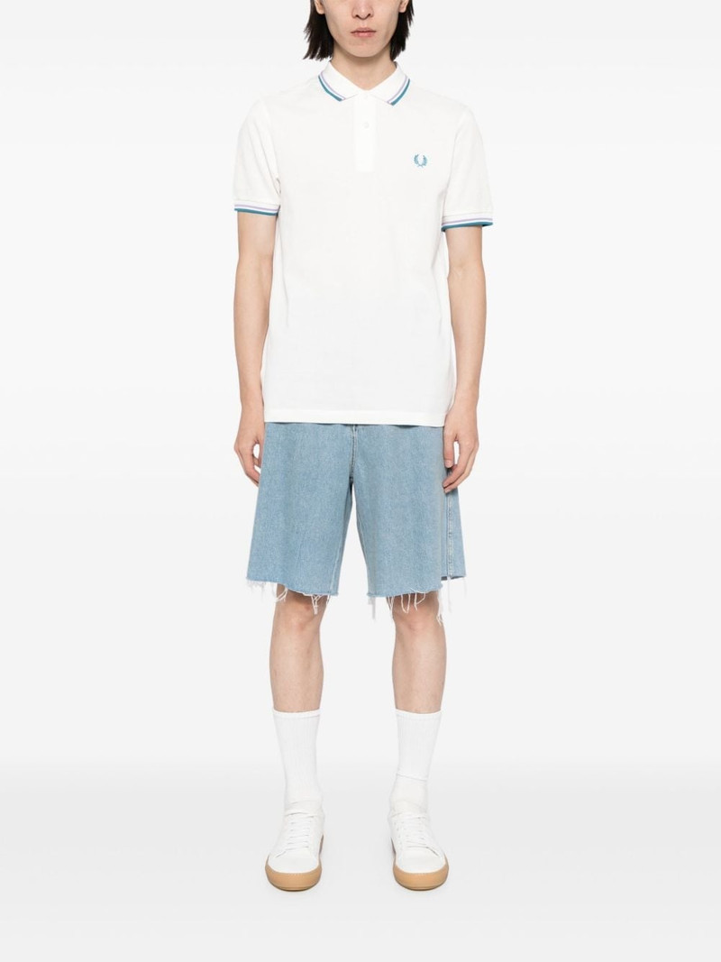 Fred Perry logo-embroidered cotton polo shirt outlook