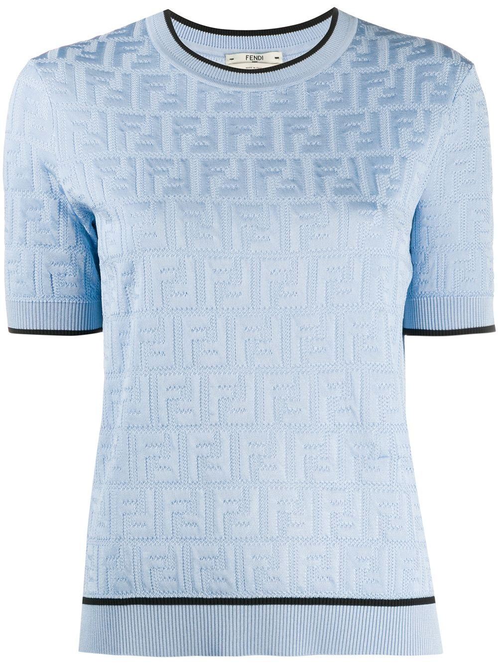 FF short-sleeve knitted top - 1