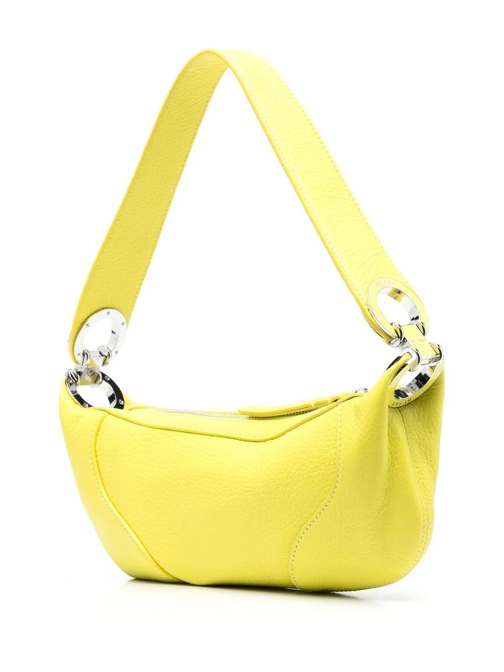 leather hoop-detail shoulder-bag - 4