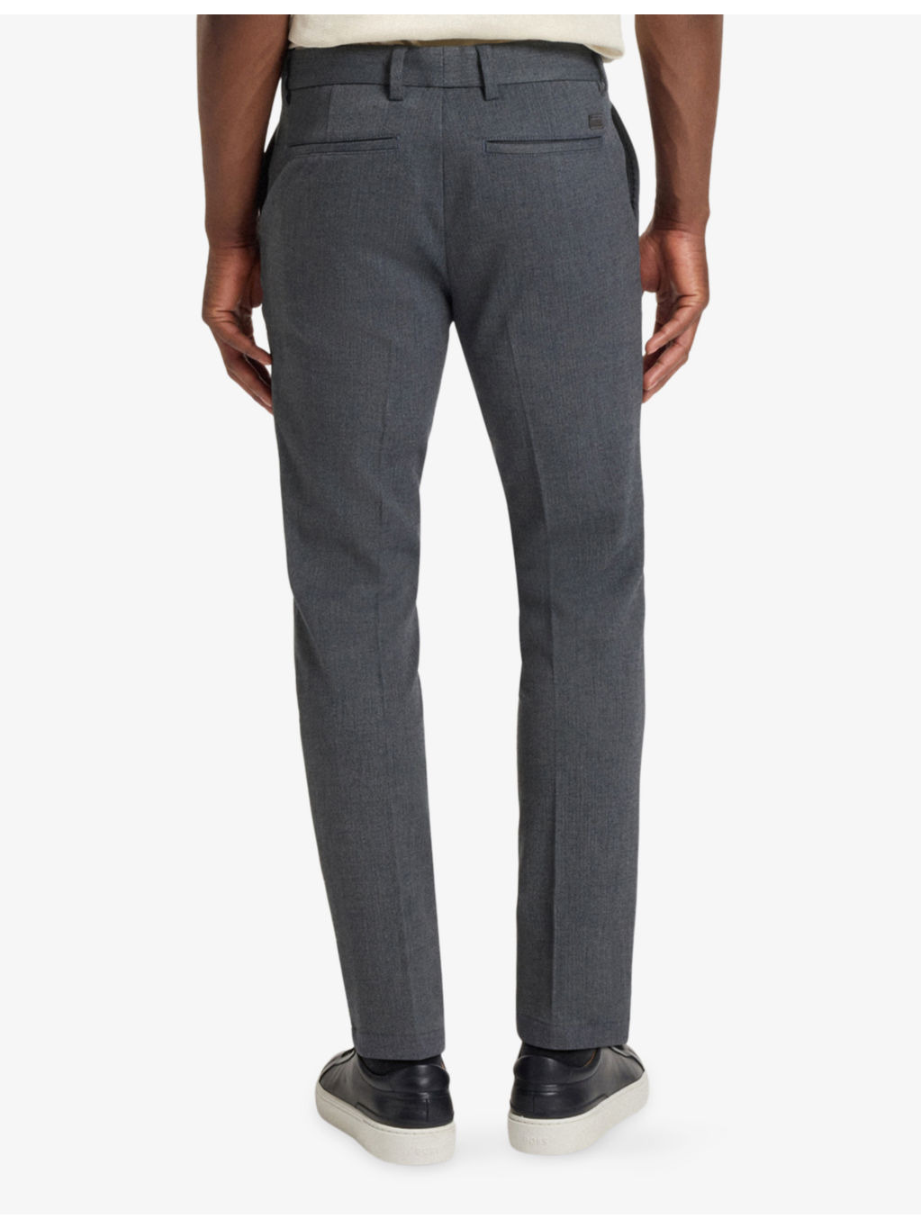 Herringbone Slim-Leg Stretch-Woven Trousers - 4