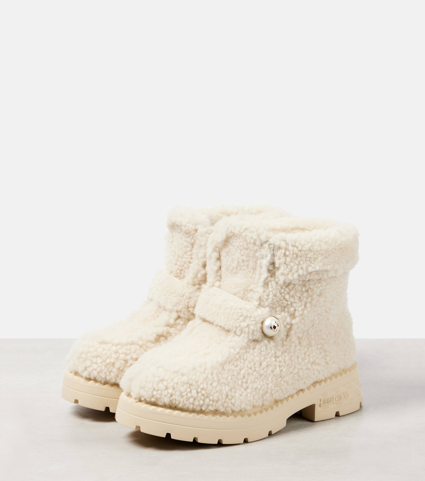 Shea shearling ankle boots - 4