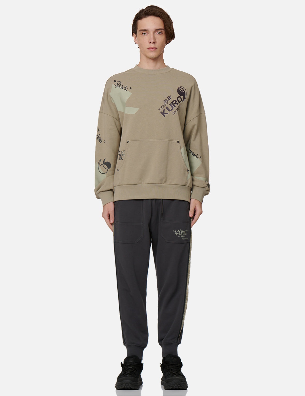 Quotation Mark Print Sweatshirt - 6
