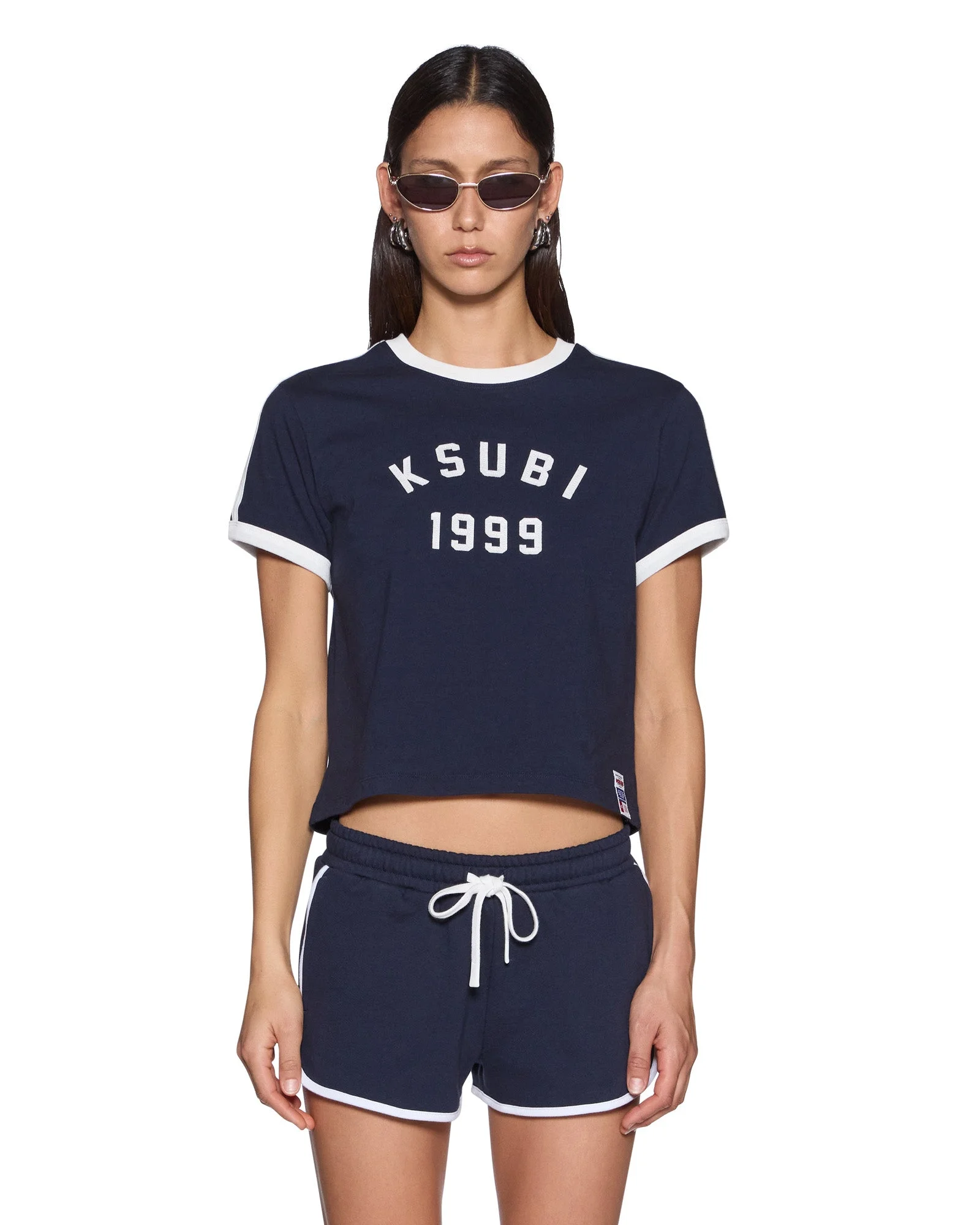 VARSITY SHRUNKEN SS TEE NAVY - 1