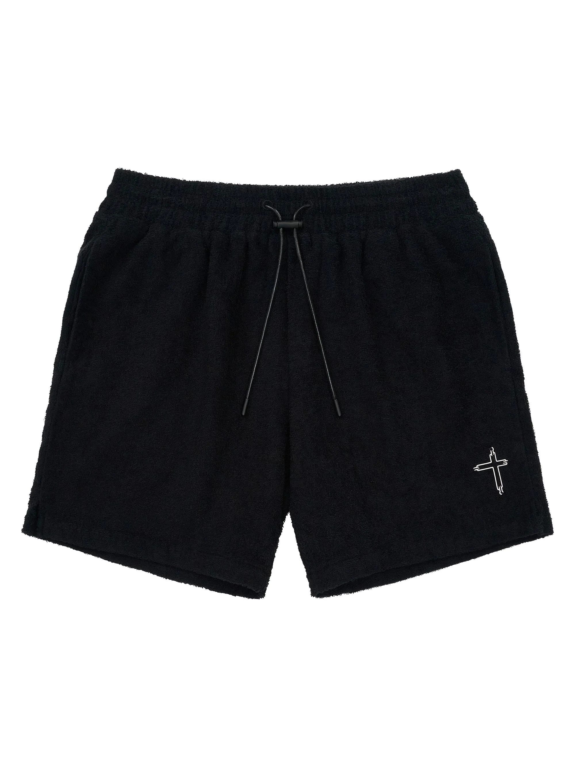 Men's Chaparral Clyde Logo-Detail Cotton Shorts - Black - 1