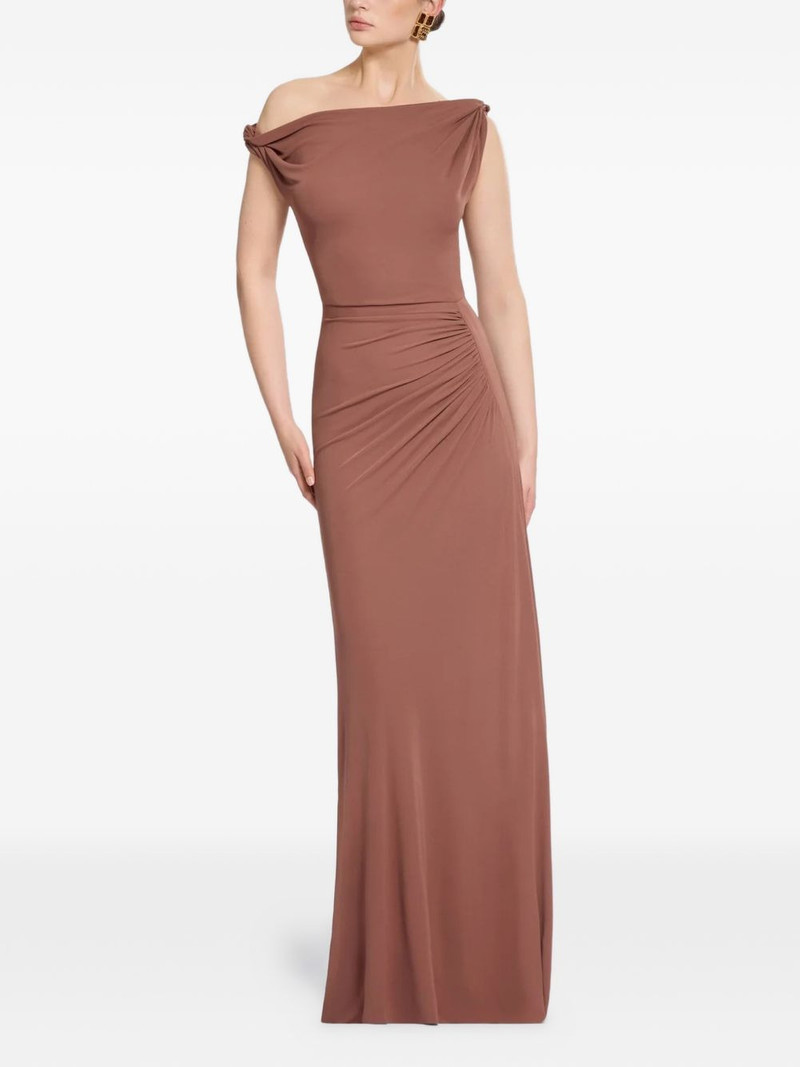 ELIE SAAB ruched-detail maxi dress outlook