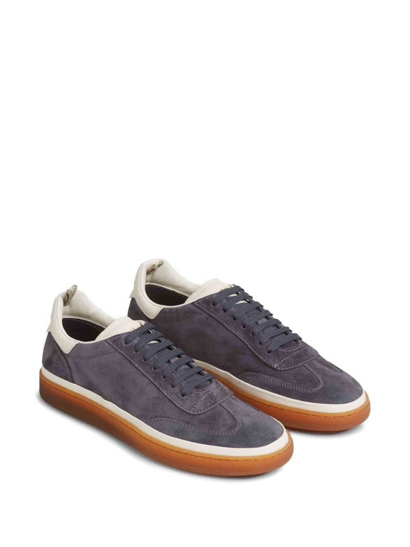 OFFICINE CREATIVE suede lace-up sneakers outlook