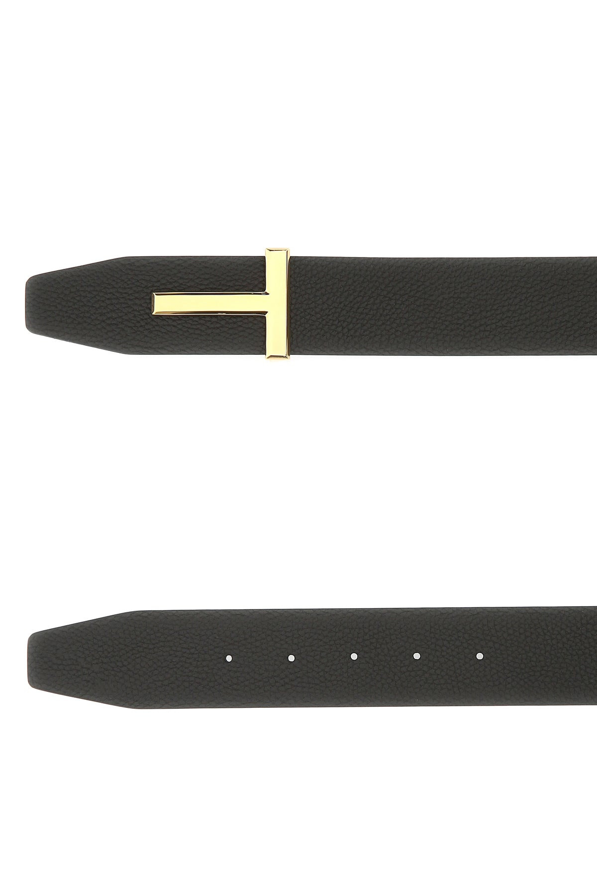 Dark brown leather belt - 2