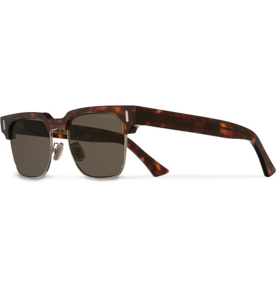 CUTLER AND GROSS Square-Frame Acetate and Gold-Tone Sunglasses outlook