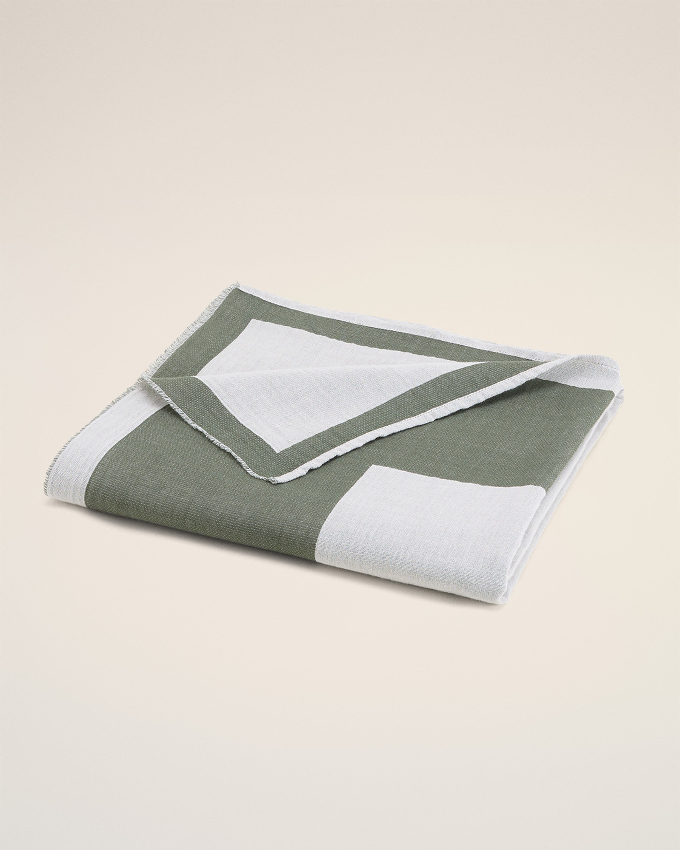 BLACK COTTON BICOLOR BEACH TOWEL - 2