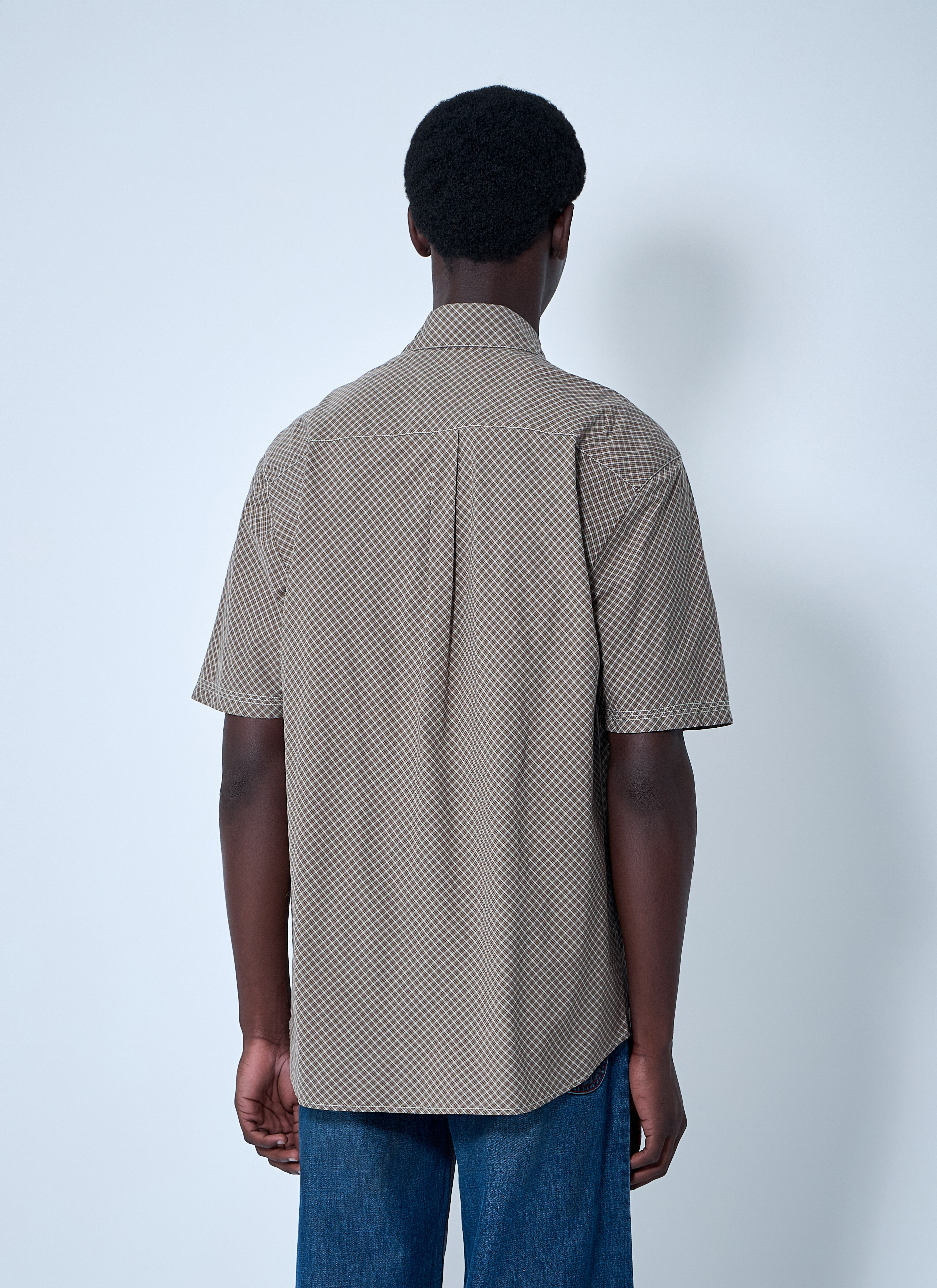 Woven Plaid Shirt - 4