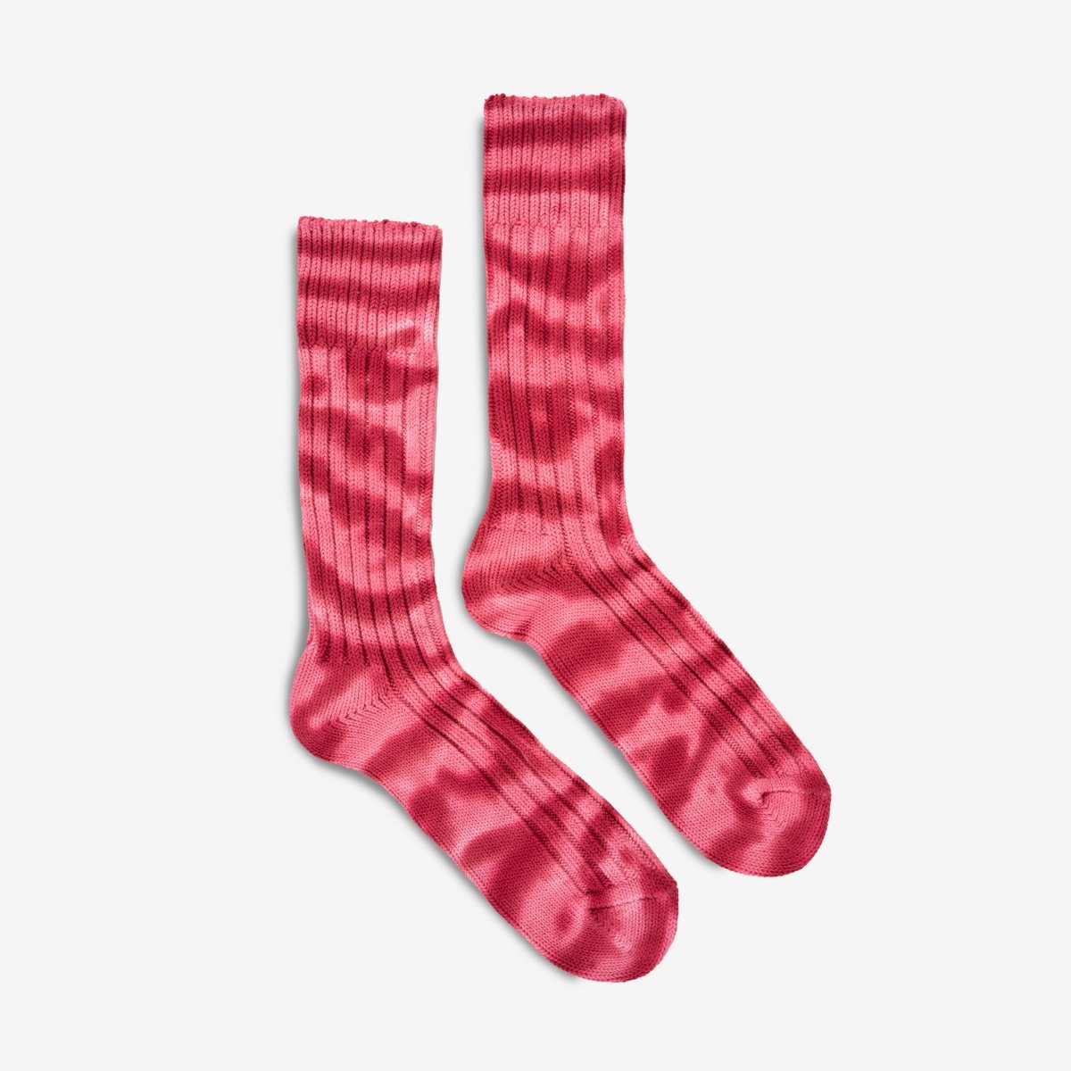 DEC-HVY-DYE-PNK Decka Heavyweight Dyed Socks - Pink - 1