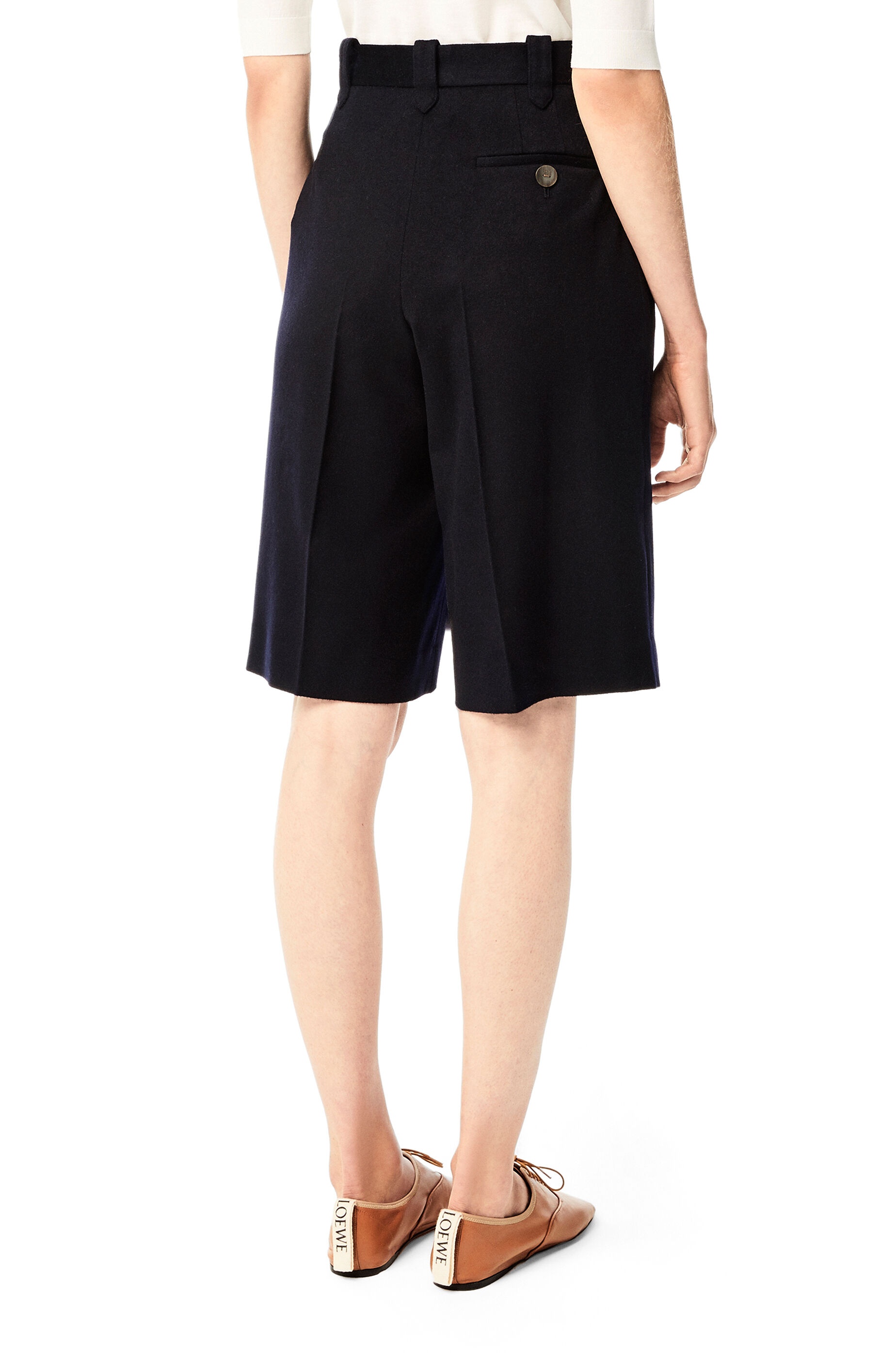 Pleated shorts in wool - 4