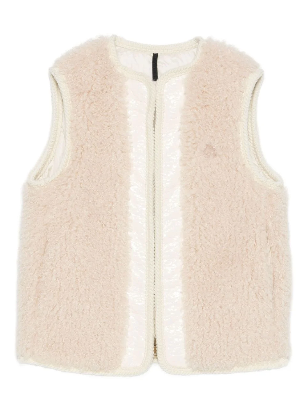 zip-up sleeveless jacket - 1