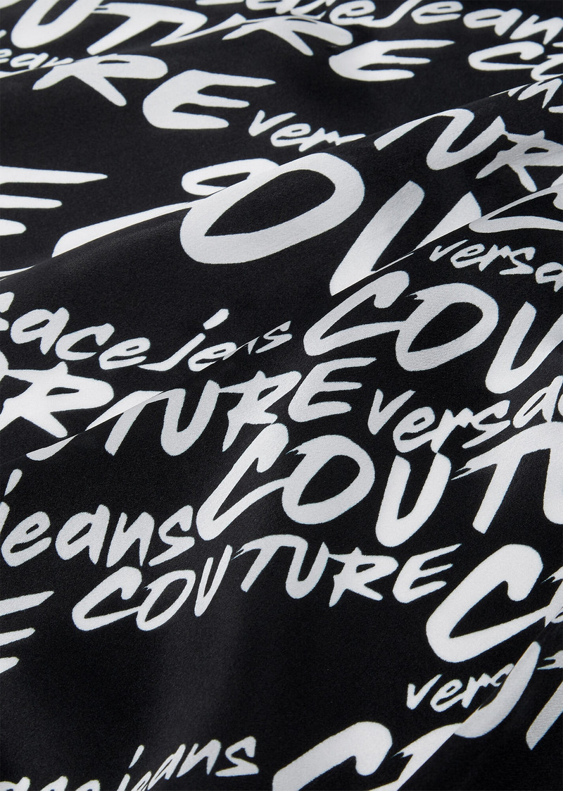 VERSACE JEANS COUTURE Logo Brush Couture Silk Foulard outlook