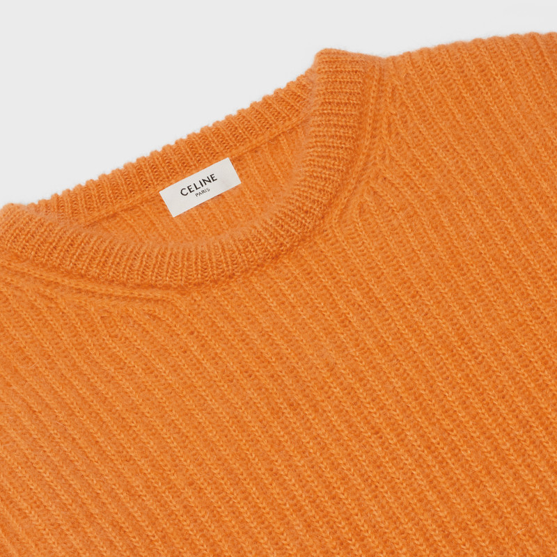 RIBBED COCOON-SLEEVE SWEATER IN MOHAIR/SILK 3