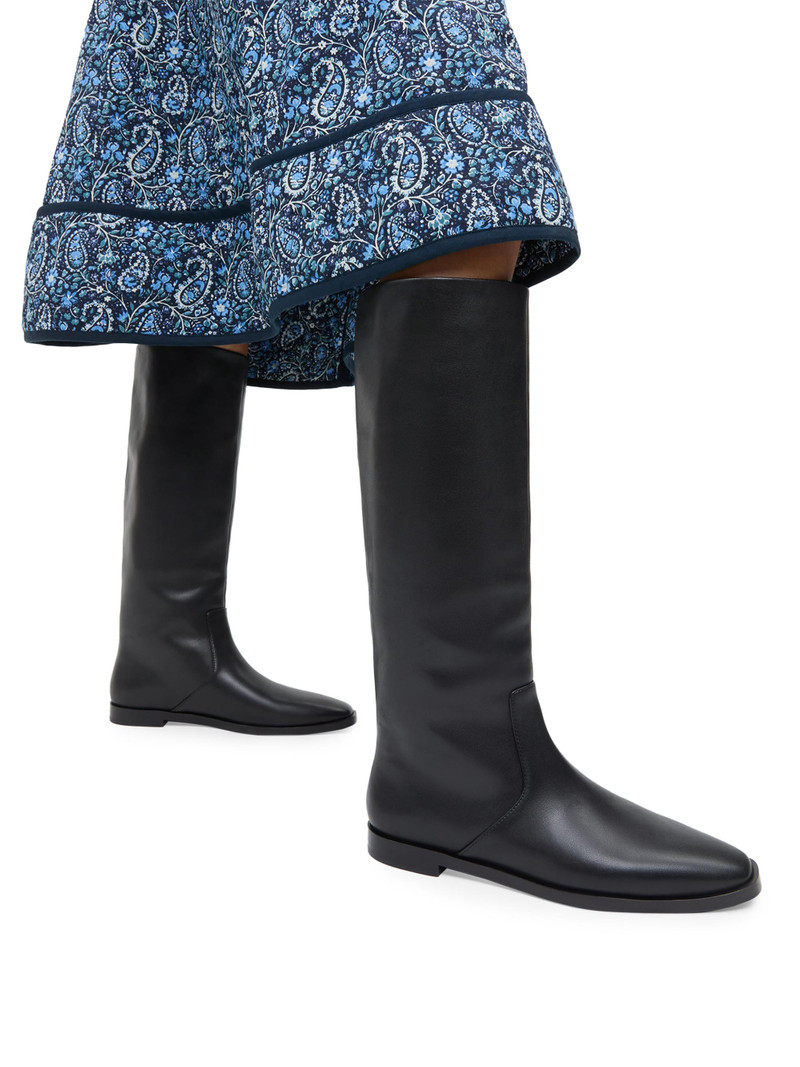 Women's Tilly Leather Riding Boots - Black 6