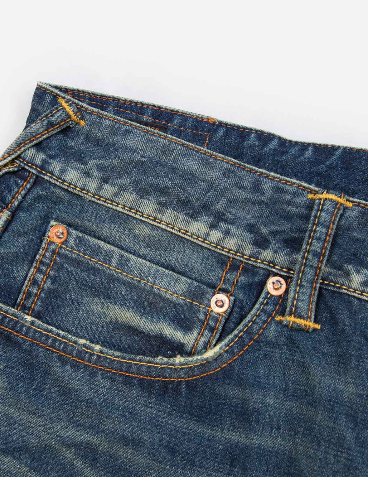 FORTUNE CAT AND DARUMA PRINT RELAX-FIT JEANS - 10