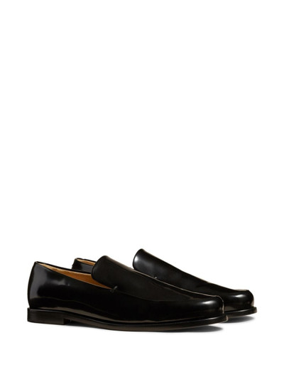 KHAITE The Alessio leather loafers outlook