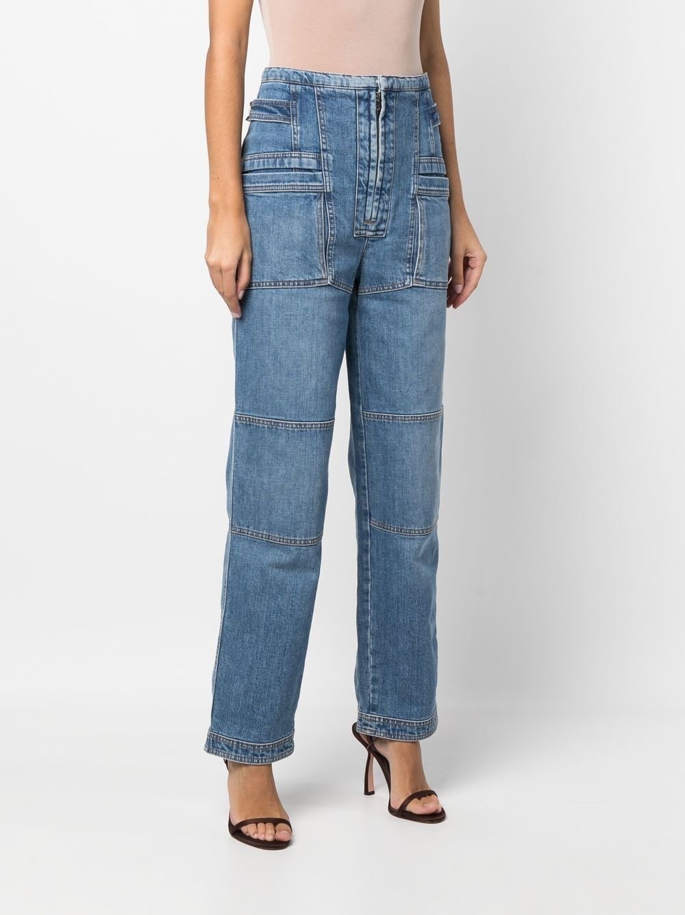 straight-leg cargo jeans - 3