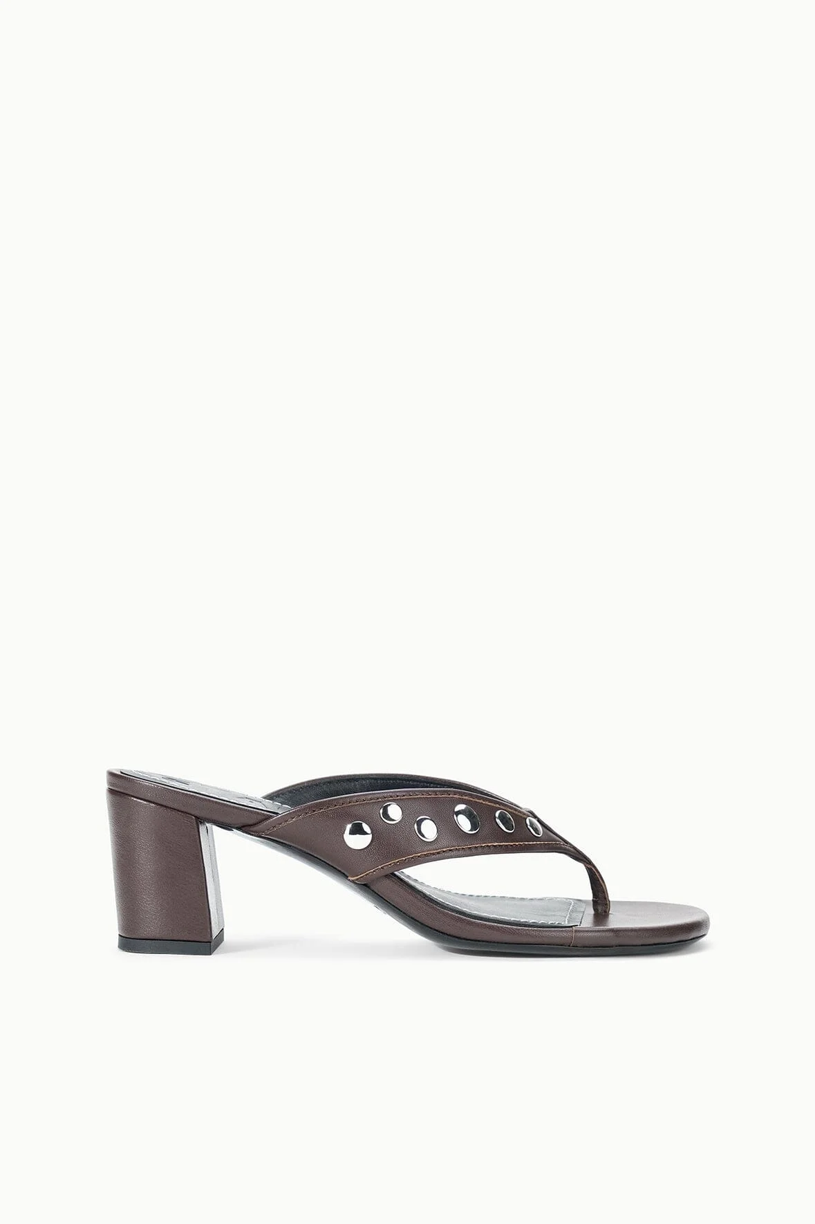 STAUD NOVA THONG HEEL ESPRESSO STUDS - 1