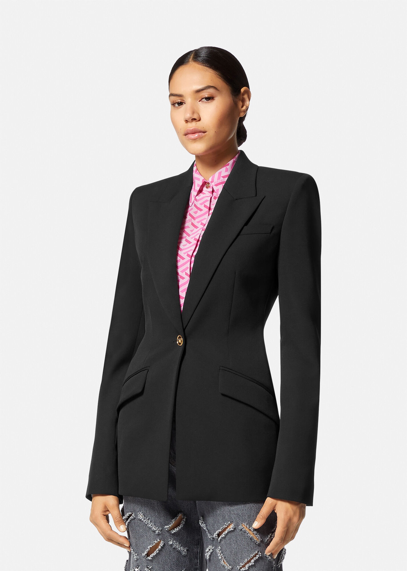 VERSACE Medusa Single-Breasted Blazer | REVERSIBLE