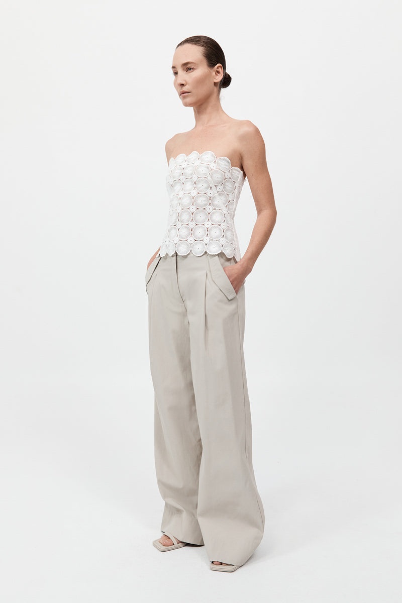 Doily Top - White - 3