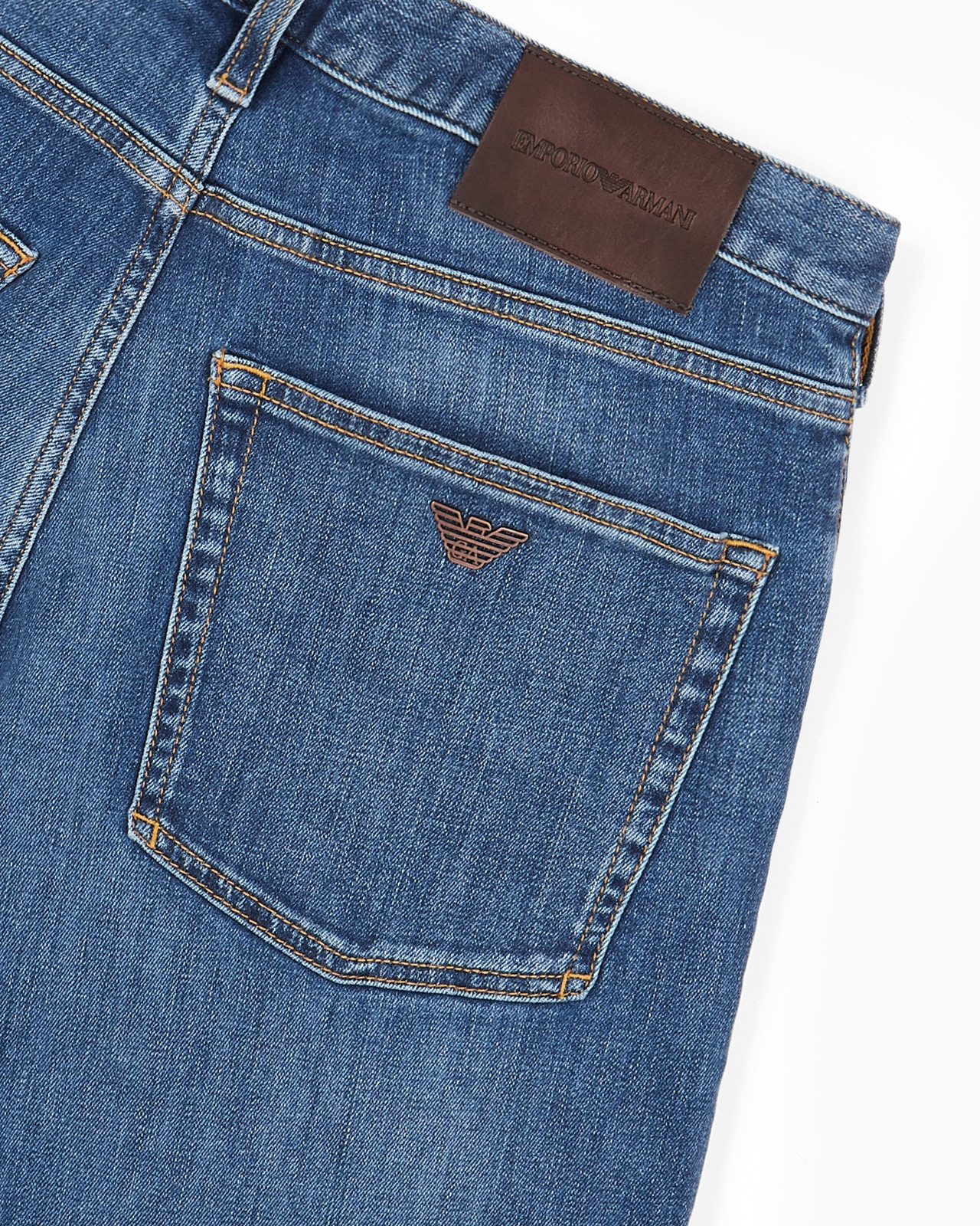 J45 Regular-fit, washed twill 11.5 oz comfort-denim jeans - 7