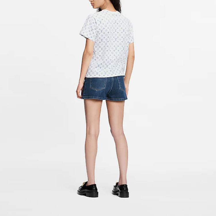 LOUIS VUITTON SS22 Collar Chain Logo Short Sleeve Unisex White 1A8QDG - 8