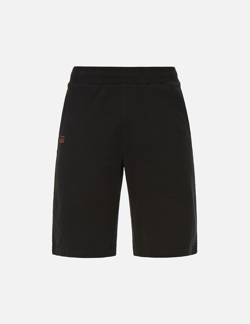 KAMON AND LOGO PRINT SWEAT SHORTS 1