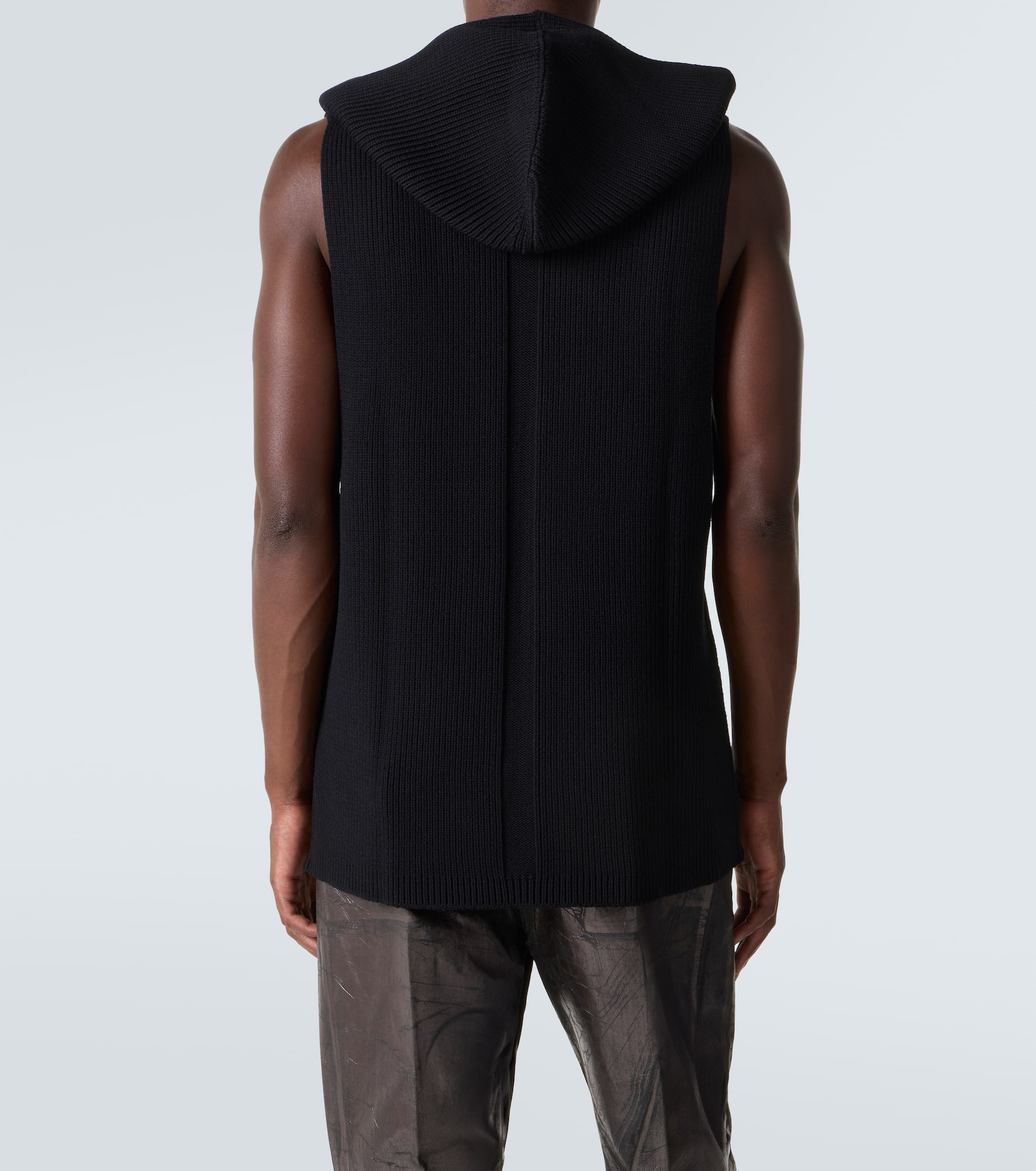 Ribbed-knit virgin wool sweater vest - 4