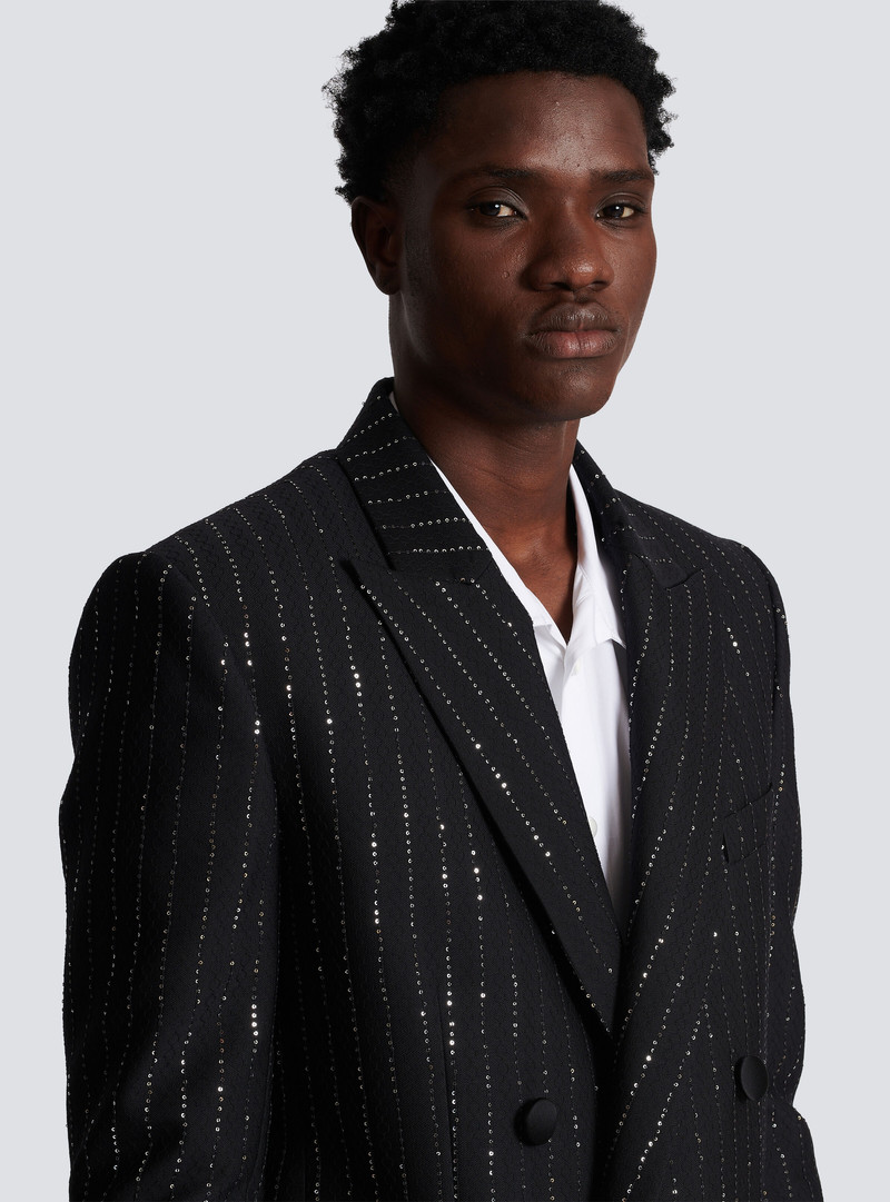 Blazer with sequin stripes 6
