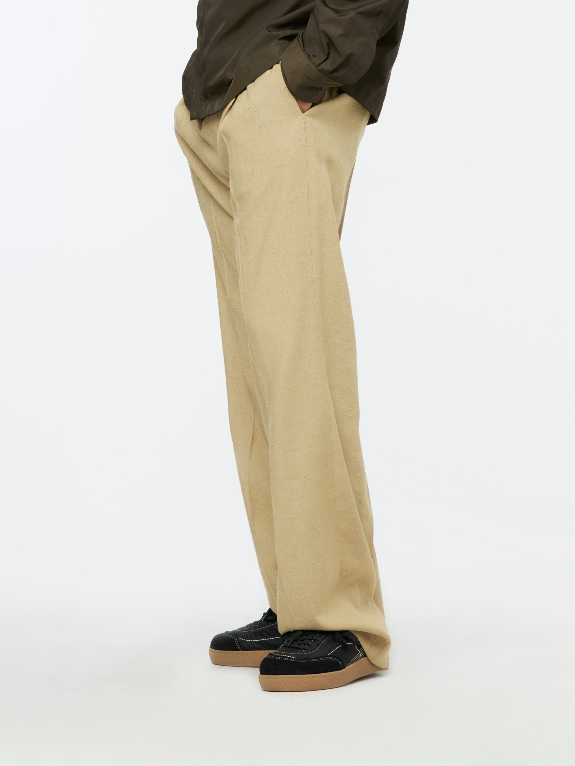 PYMAN DRAPY PANTS (CAMEL) - 2